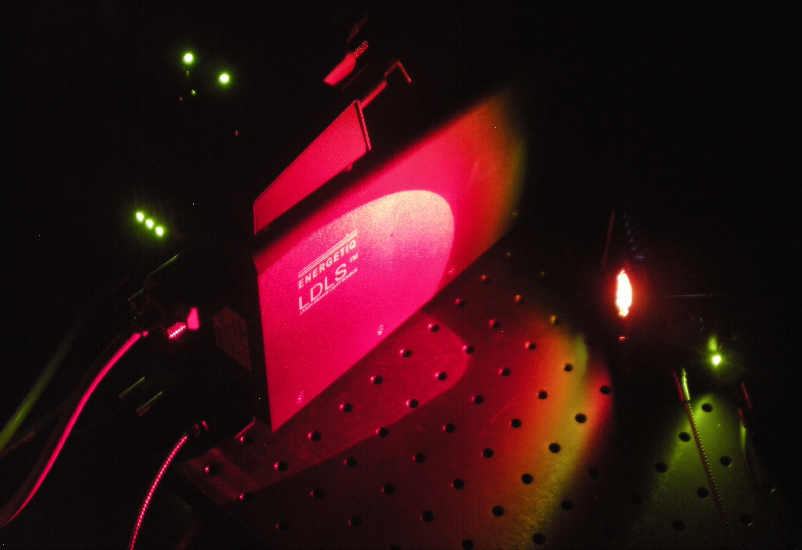 EQ-99 Laser Driven Light Source Illuminating Itself